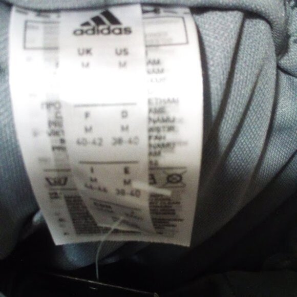 New Adidas Tapered Fit Grey Training Pants with White Stripes – Women's Size US - Picture 5 of 8